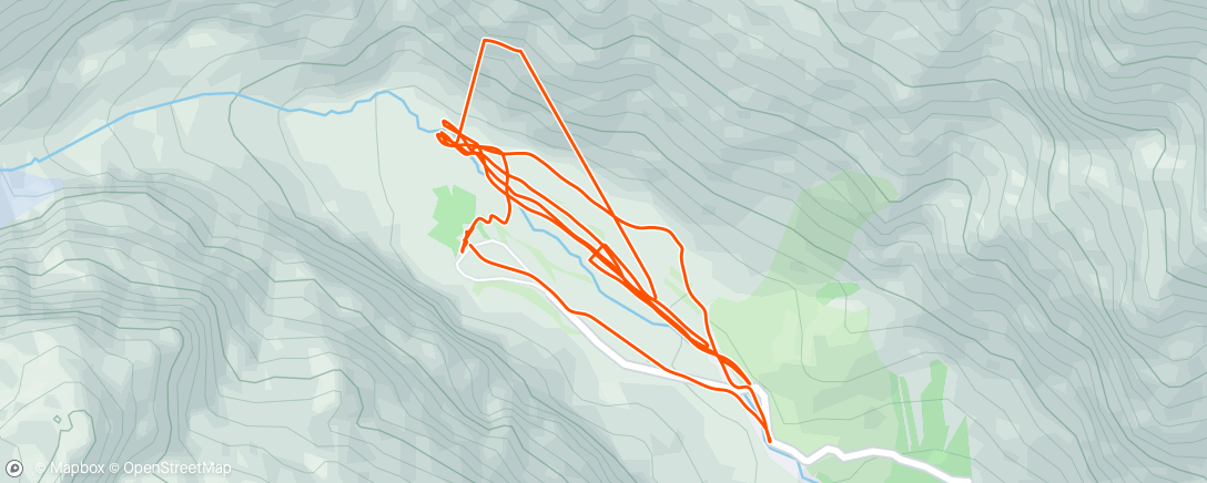 Map of the activity, Ski nordique le matin