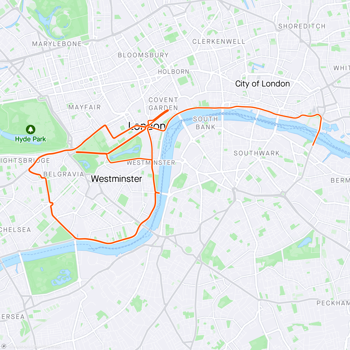 Map of the activity, Zwift - B INDOOR ENDURANCE: 6 x 5' reps (L2) in London