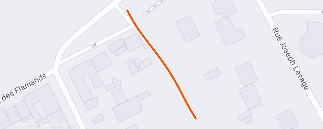 Map of the activity, Running