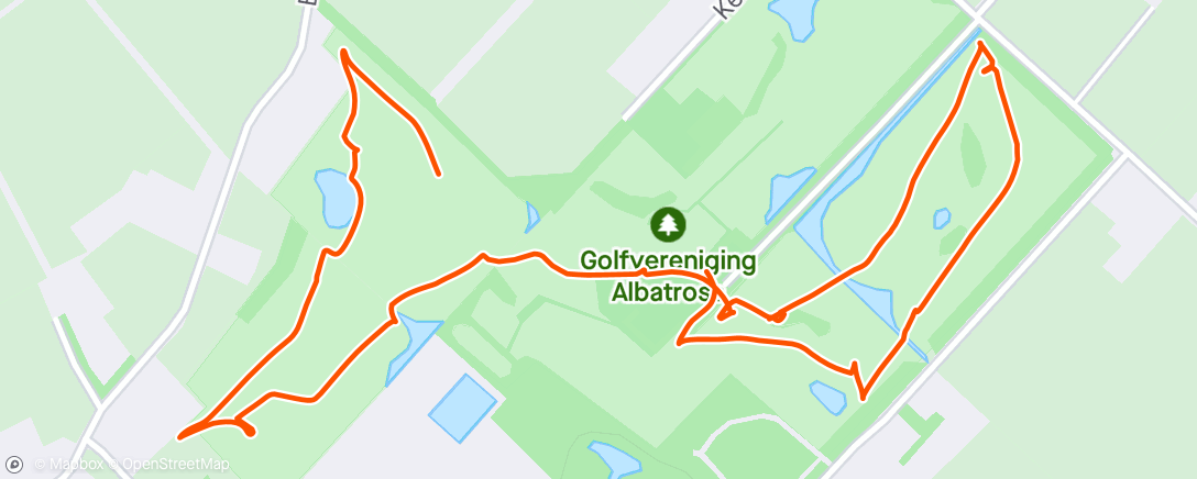 Map of the activity, Morning Golf