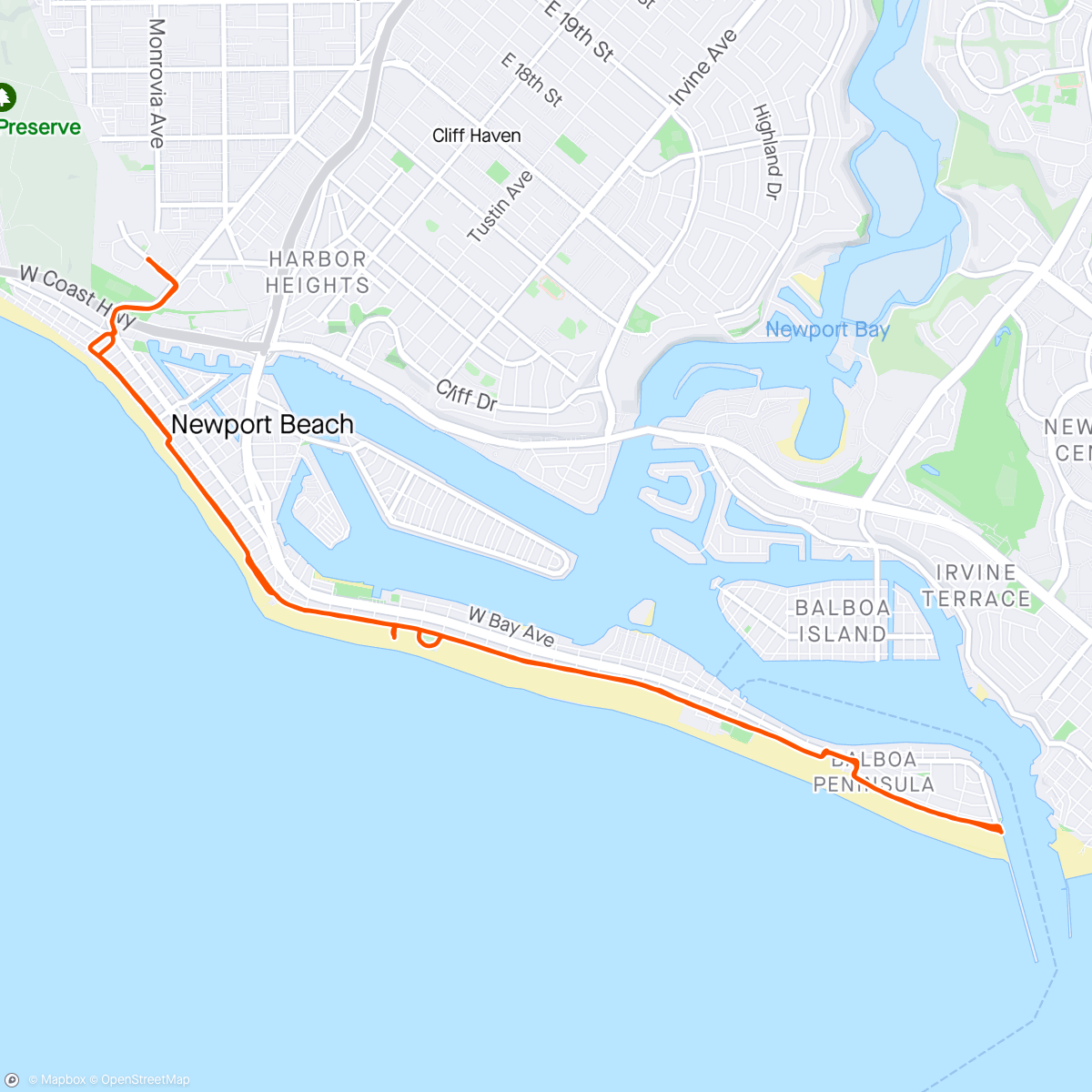 Map of the activity, Night wedge