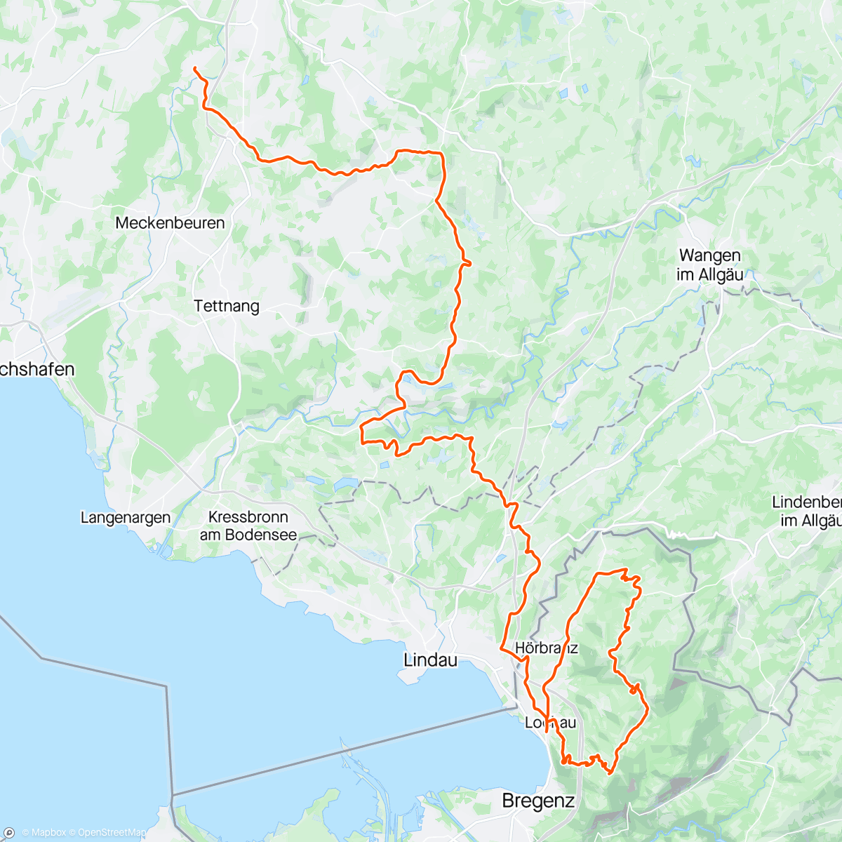 Map of the activity, Pfänder