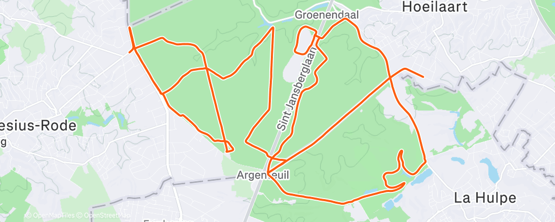 Map of the activity, Sortie gravel