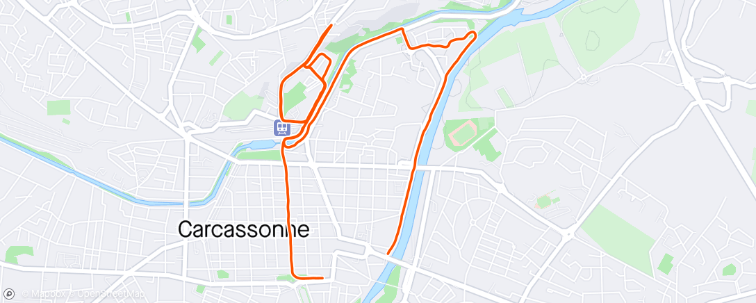 Map of the activity, Côtes 4x 3min 🌧️