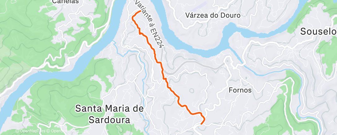 Map of the activity, Lunch Walk