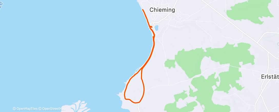 Карта физической активности (Jog v temném lese)