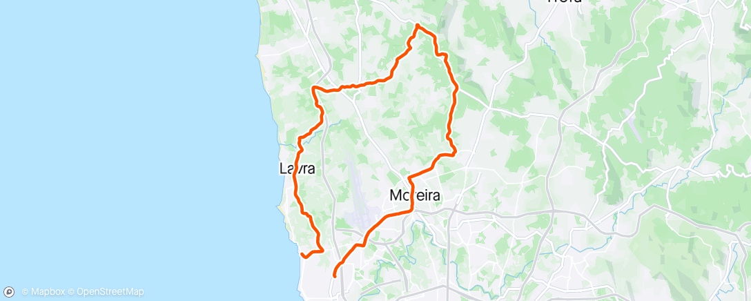 Map of the activity, Volta de bike - BTT