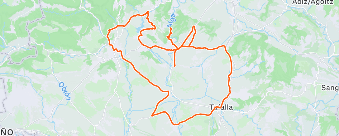 Map of the activity, haciendo hambre