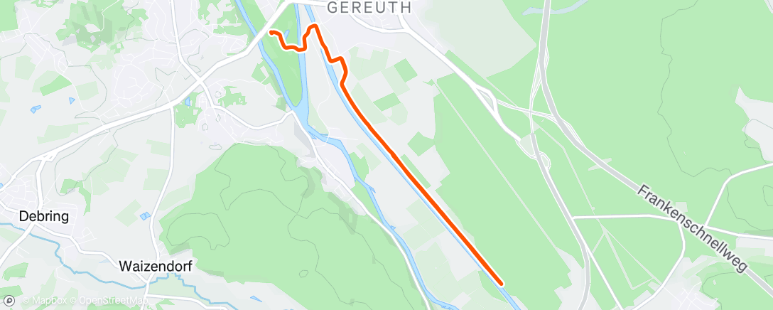 アクティビティ「Lauf am Nachmittag」の地図