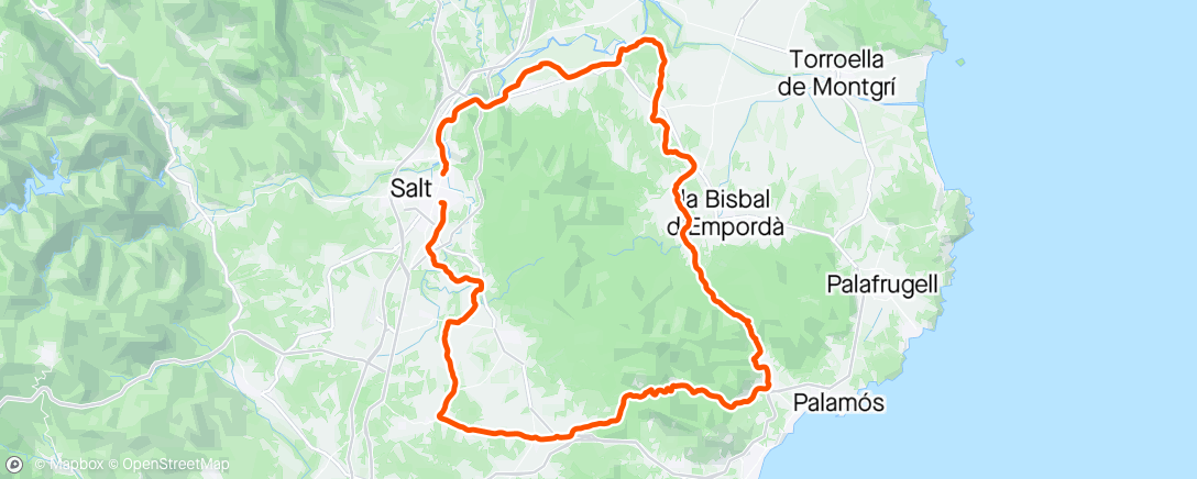 Map of the activity, al voltant de les Gavarres