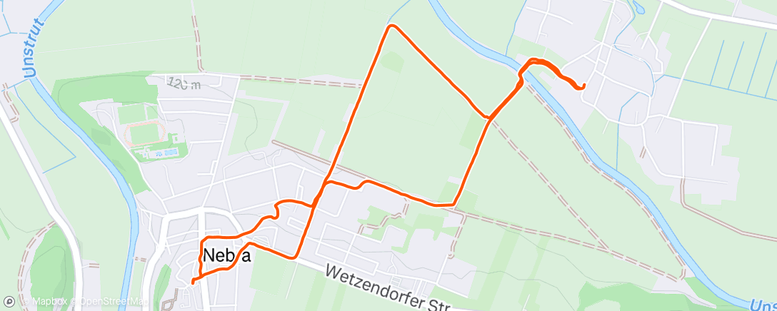 Map of the activity, Spaziergang am Morgen