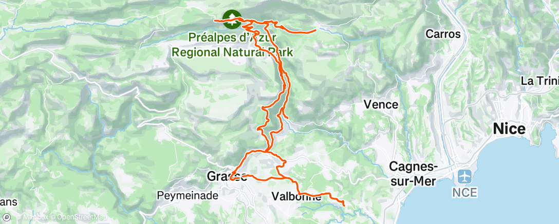Mapa de la actividad (Morning Ride)