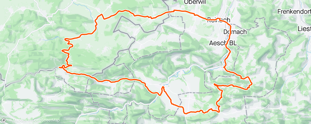 Map of the activity, Moos - Blochmont - Perfect cycling conditions, dry but still cold