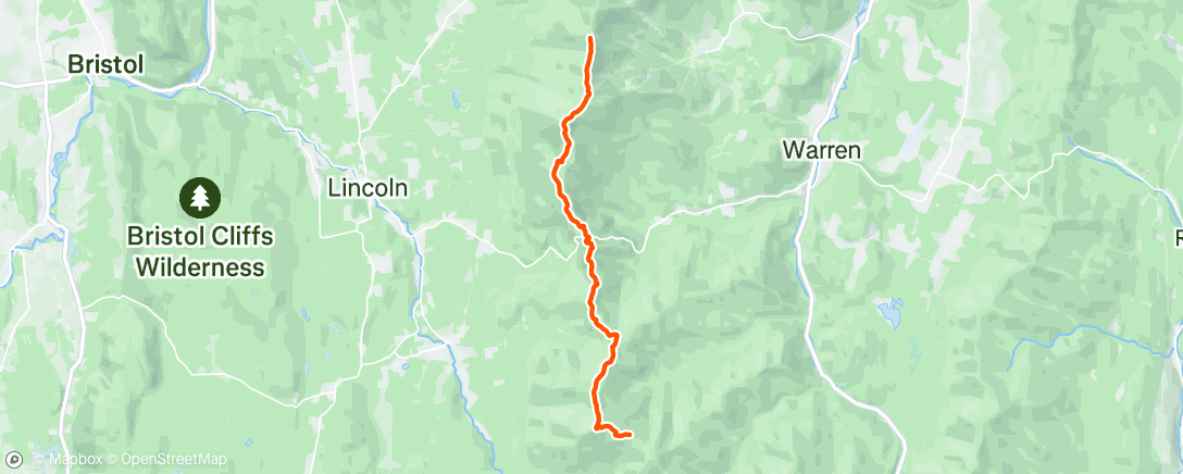 Map of the activity, Morning Hike