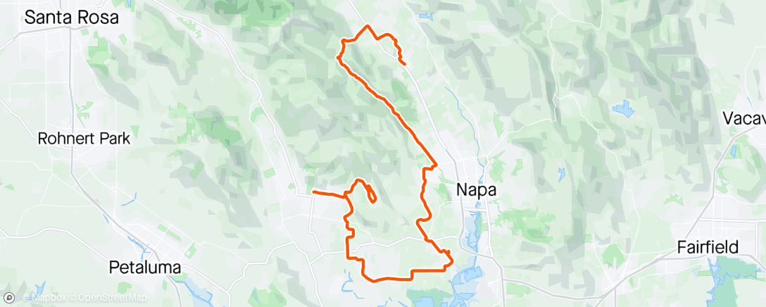 Mappa dell'attività Sonoma to Napa