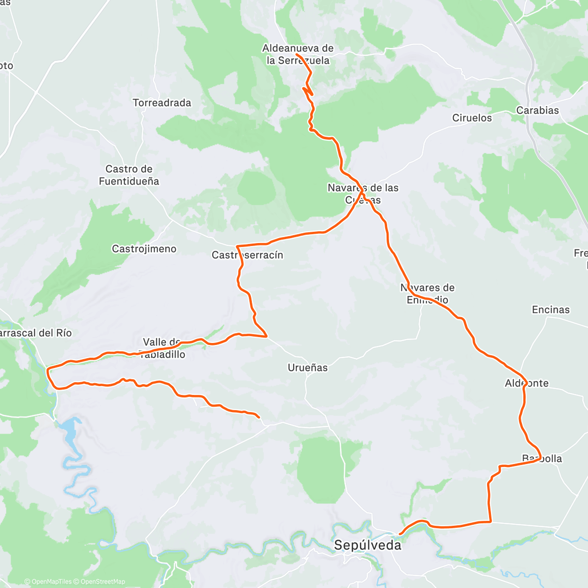 Map of the activity, Clásica de Nochebuena Fuente de la Salud 2025