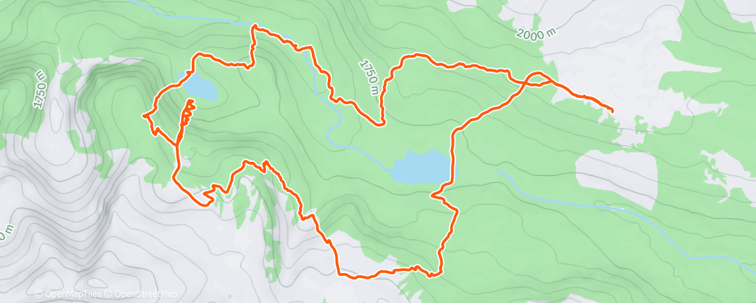 Map of the activity, Afternoon Backcountry Ski