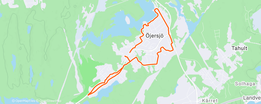 Карта физической активности (Afternoon Run)