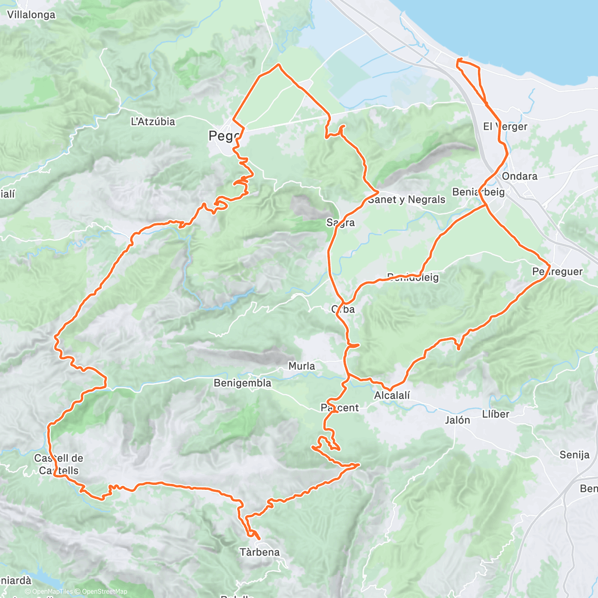 Map of the activity, "Wow"