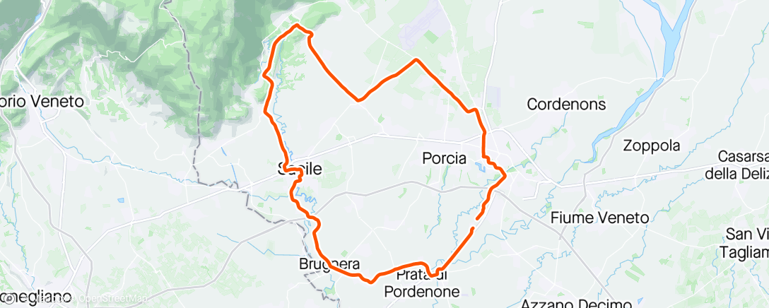 Map of the activity, Ride#3