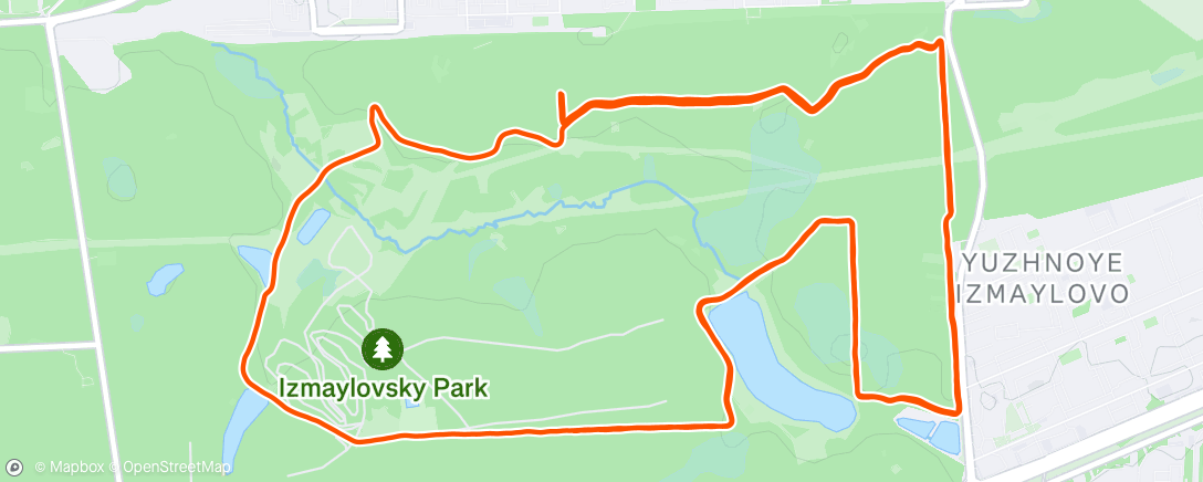 Map of the activity, Morning Run