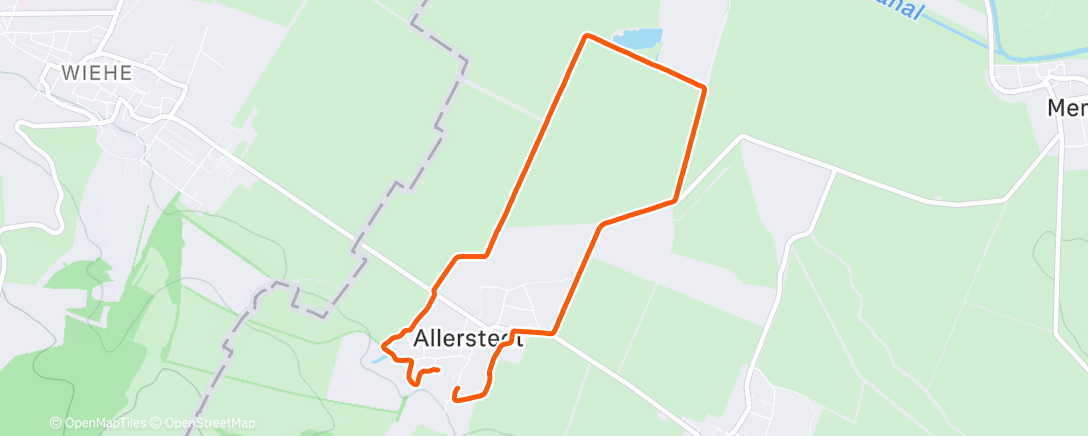 Map of the activity, Spaziergang am Nachmittag