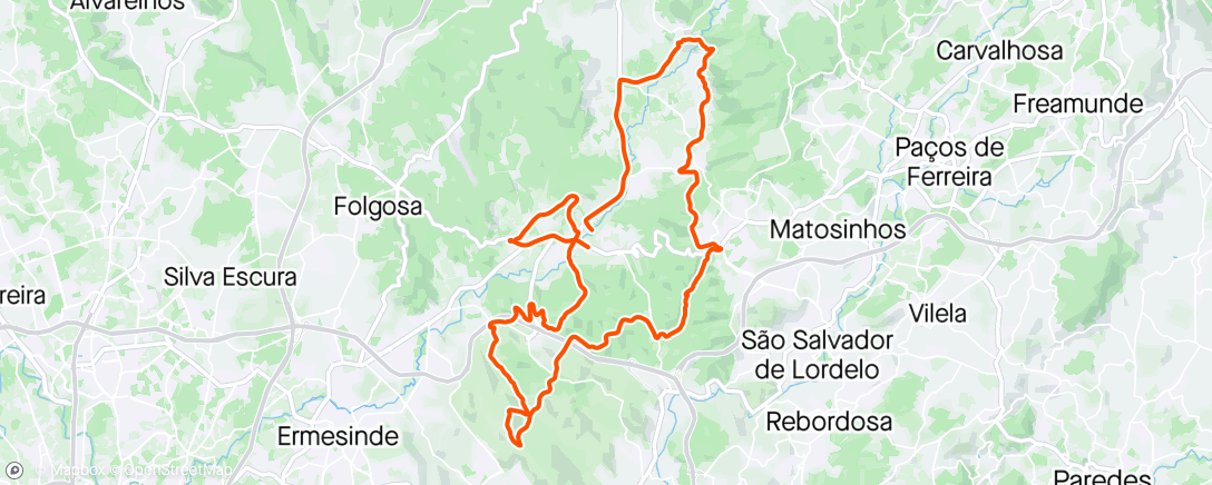 Map of the activity, Mini Parte do Gião Bike Challenge