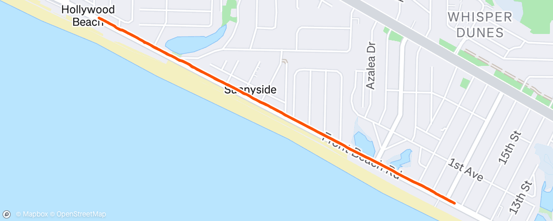 Map of the activity, Morning Walk