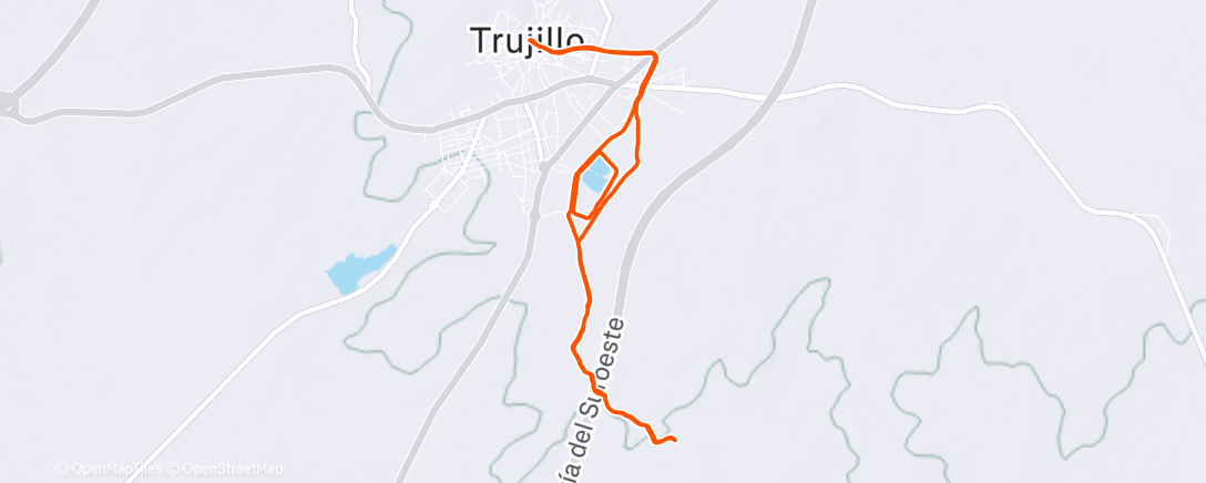 Карта физической активности (Carrera de mañana)