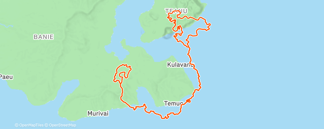 Карта физической активности (Zwift - Climb Control in Watopia)