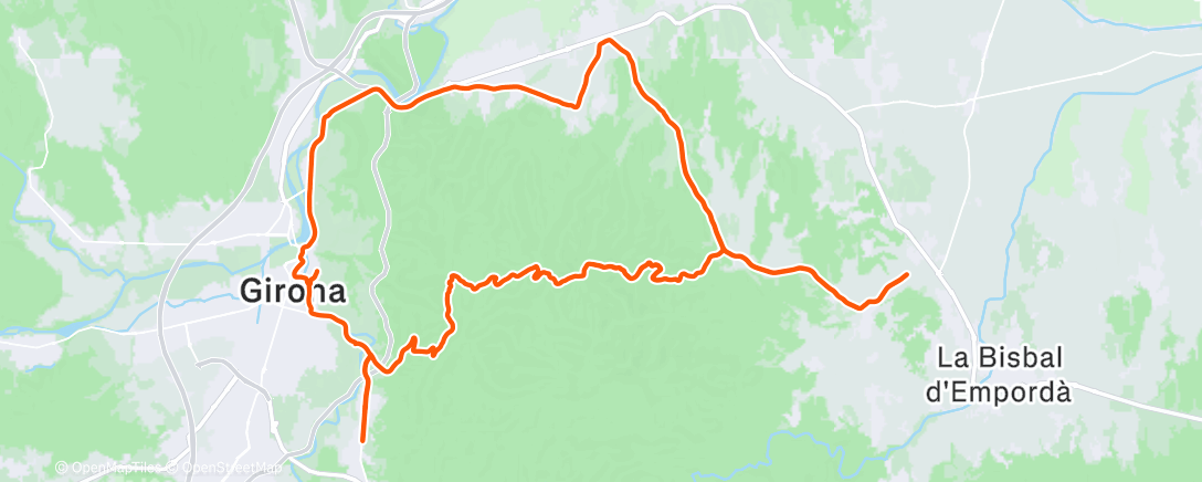 Map of the activity, Middagrit