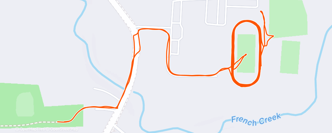 Map of the activity, Morning Run