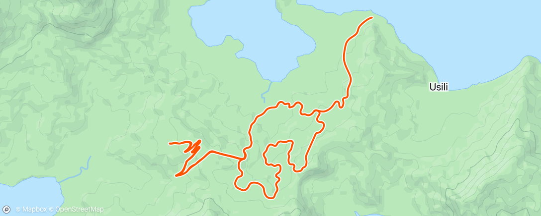 Map of the activity, Zwift - Uphill Battle on Jungle Circuit in Watopia