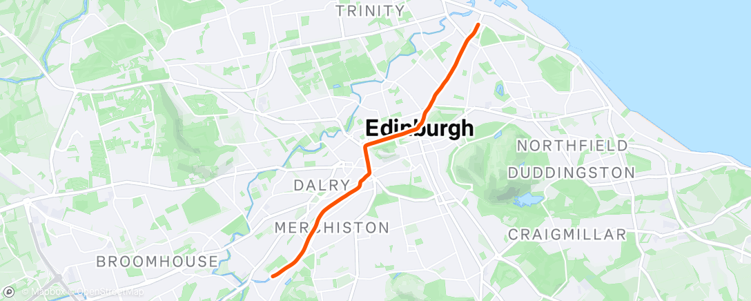 Map of the activity, Afternoon Ride