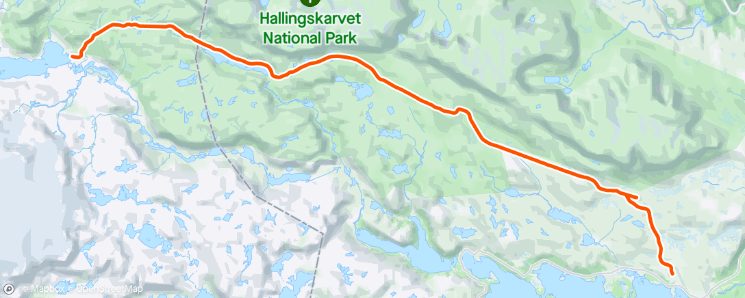 Map of the activity, Skarverennet 2024