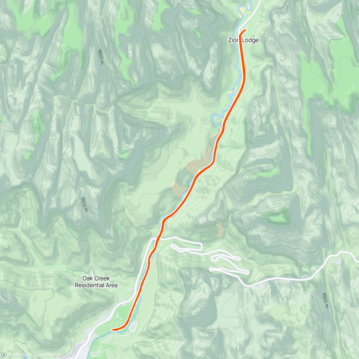 Map of the activity, Zion