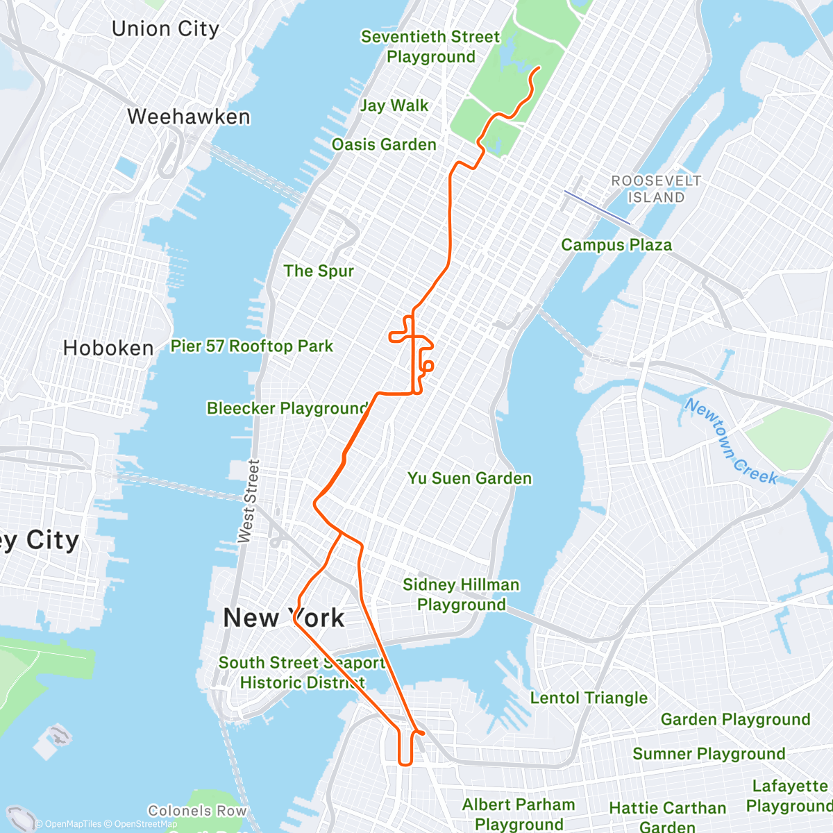 Map of the activity, Zwift - The Gorby on The Double Borough in New York