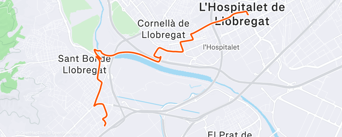 Карта физической активности (Afternoon Ride)