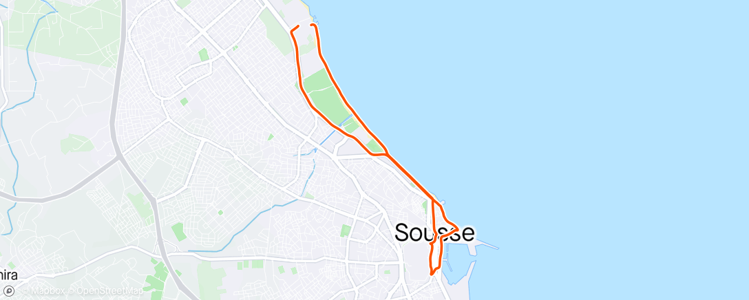 Map of the activity, Sousse souk express