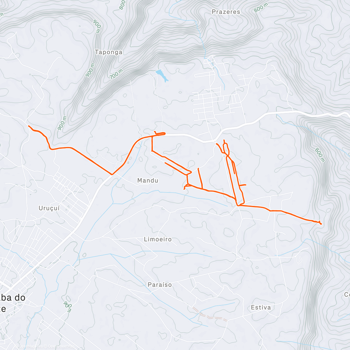 Карта физической активности (Tucano Park Guaraciaba)