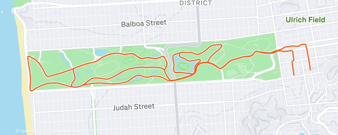 Map of the activity, To the bagel store