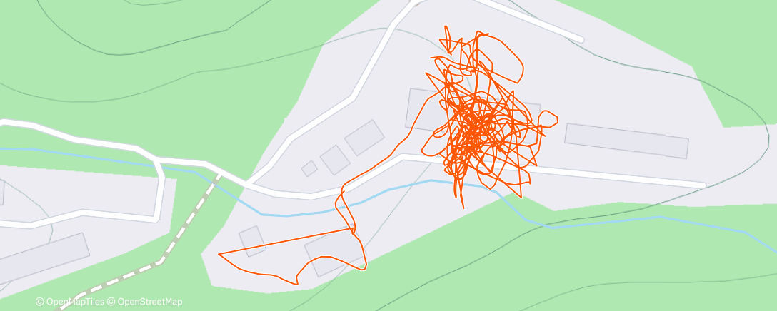 Map of the activity, Afternoon Workout
