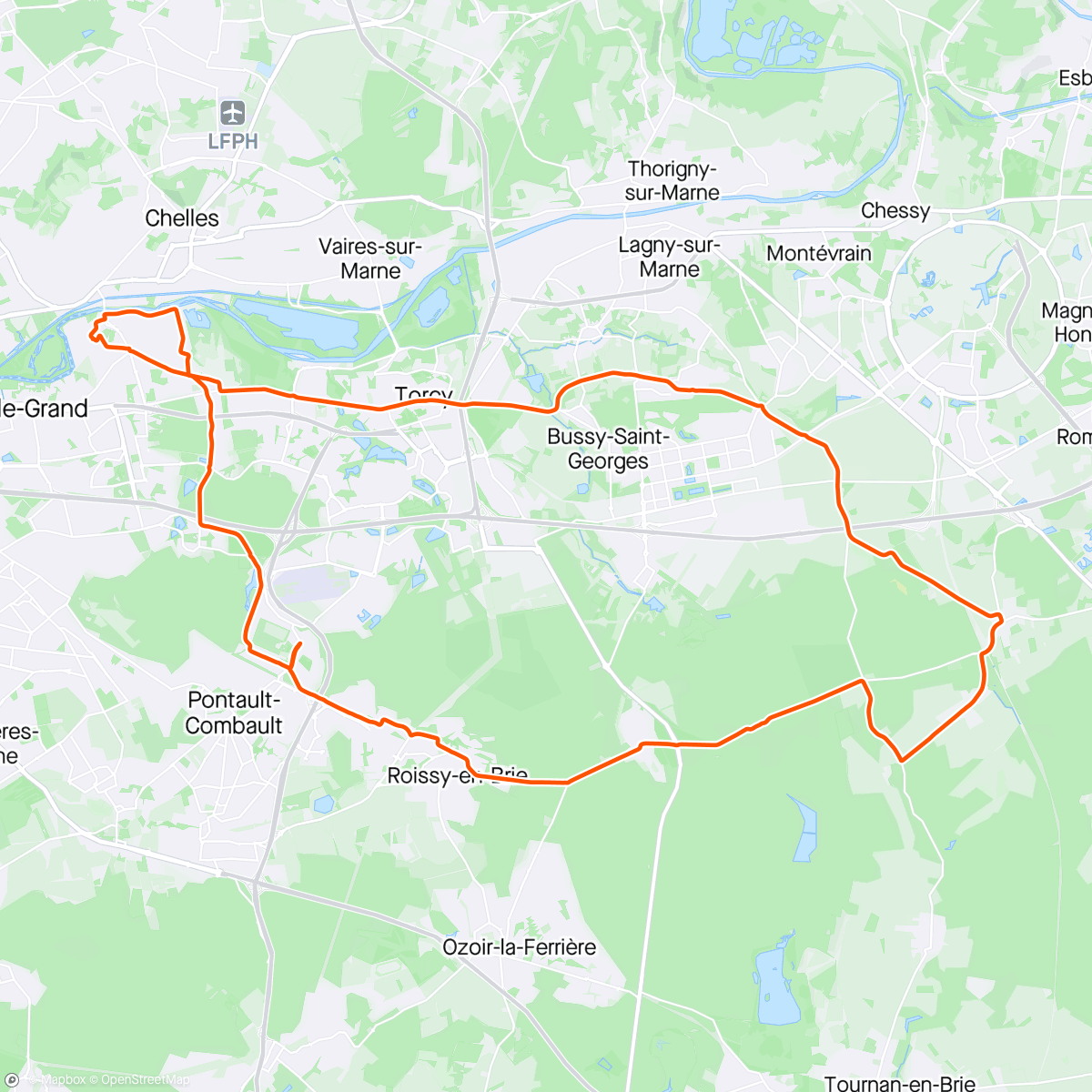 Map of the activity, La randonnée du temps libre