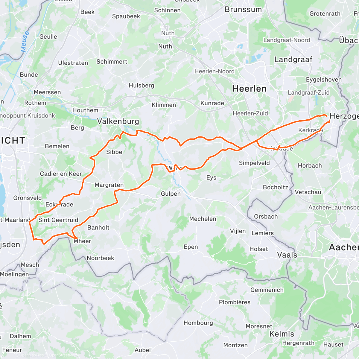 Map of the activity, Morning Ride