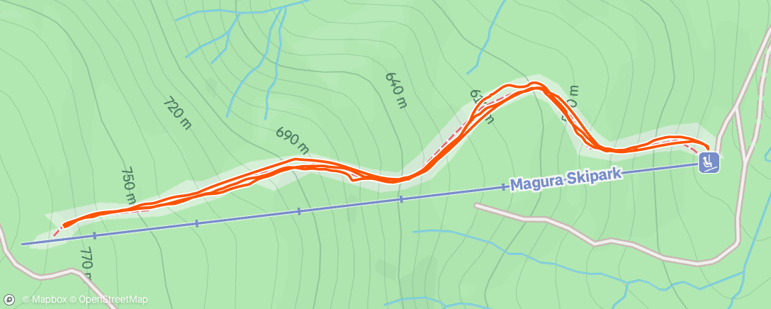 Mappa dell'attività Lunch Hike