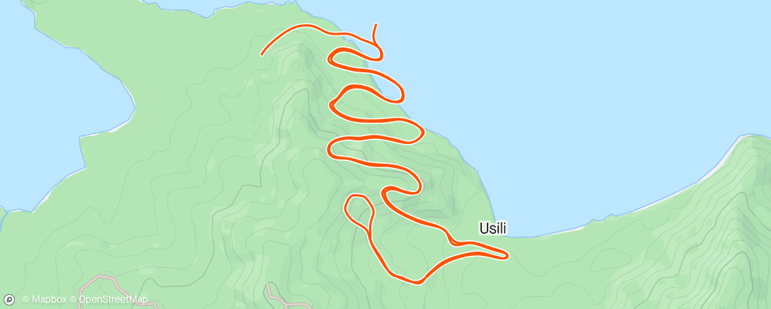 Mapa de la actividad (Zwift - Mountain Mash in Watopia, re-evaluating my climb ability)