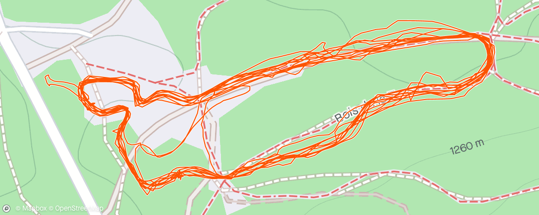 活动地图，Vélo pour suivre Gus en ski roue