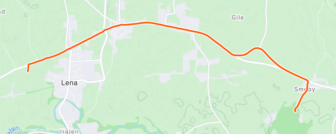Map of the activity, Økt #6 - Hjem fra lanternefest i barnehagen til minstemann