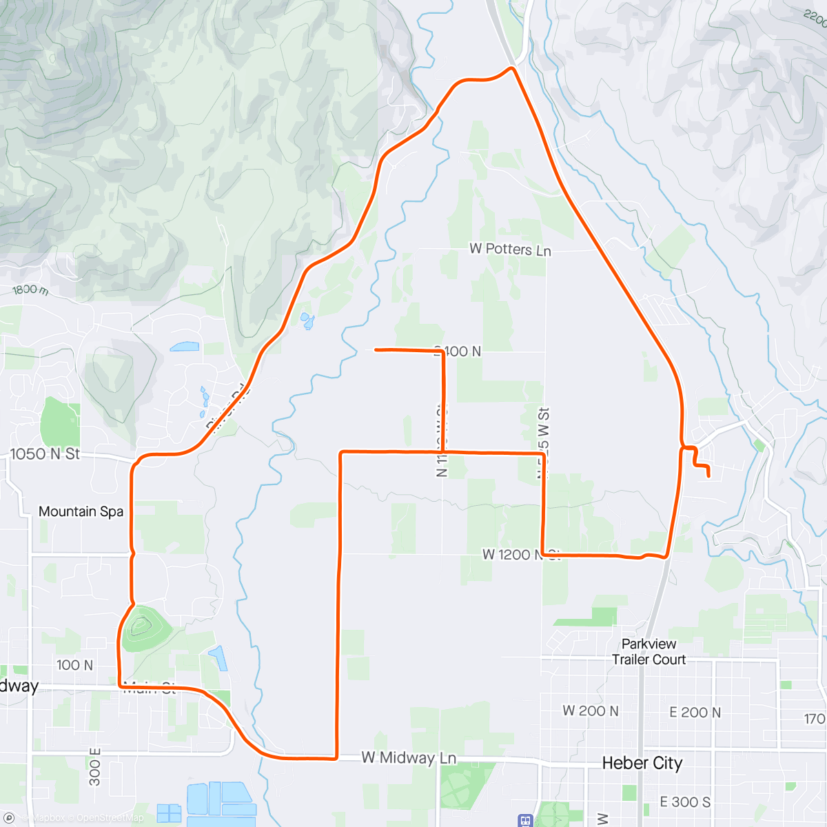 Map of the activity, First Heber ride! 🤩