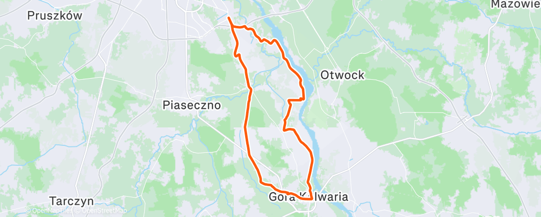 Map of the activity, Afternoon Ride
